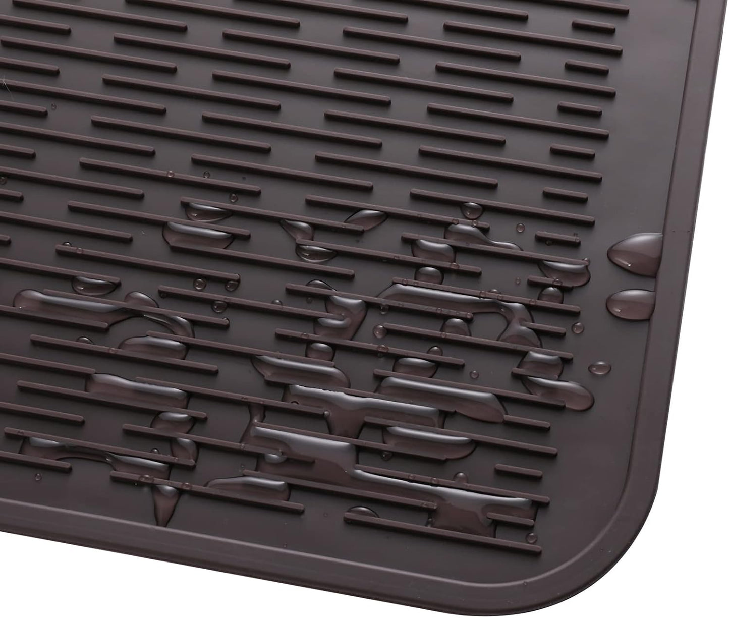 MicoYang Silicone Dish Drying Mat for Multiple Usage,Easy clean,Eco-friendly,Heat-resistant Silicone Mat for Kitchen Counter,Sink,Bar,Bottle,or Cup Green M 17 inches x 6 inches