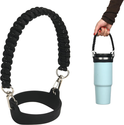 Wongeto Paracord Handle Strap for Stanley Cup - Heavy Duty Compatible with Stanley 40oz 30oz Tumbler, Stanley Cup Accessories
