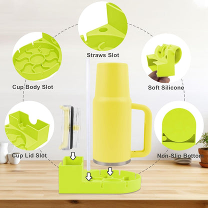 Water Bottle Drying Rack, Silicone Tumbler Drying Rack, Baby Bottle Dryer Holder, Cup Dryer for Stanley 20/30/40 oz, Mugs, Glasses
