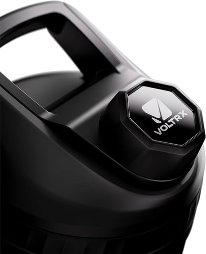 VOLTRX ChillMix Shaker Bottle Insulated Stainless Steel - USB C Rechargeable Electric Protein Shake Mixer, Shaker Cups for Protein Shakes and Meal Replacement, Chrome Steel, 16 oz