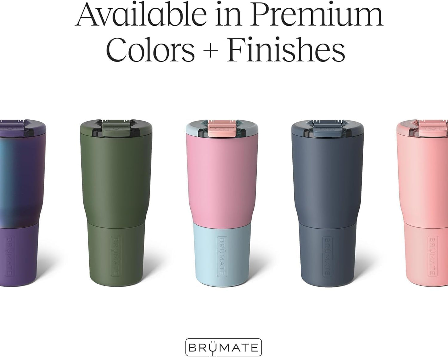 BrüMate Nav 25oz 100% Leak Proof Insulated Travel Tumbler with Magnetic BevLock™ Lid - Double Wall Cup-Holder Friendly Stainless Steel Mug (Nightfall Blue)