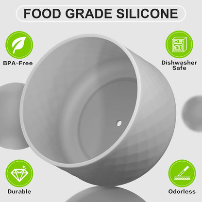 Silicone Boot for Owala 40 oz Tumbler with Handle, Anti-Slip Protective Sleeve for Stainless Steel Triple Layer Insulated Travel Tumbler Accessories