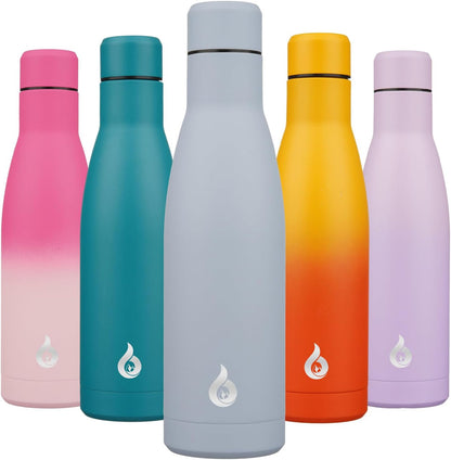 BJPKPK Insulated Water Bottle 12oz Small Stainless Steel Water Bottles Reusable Metal Thermal Keep Cold and Hot,Dreamy Purple - Colors B