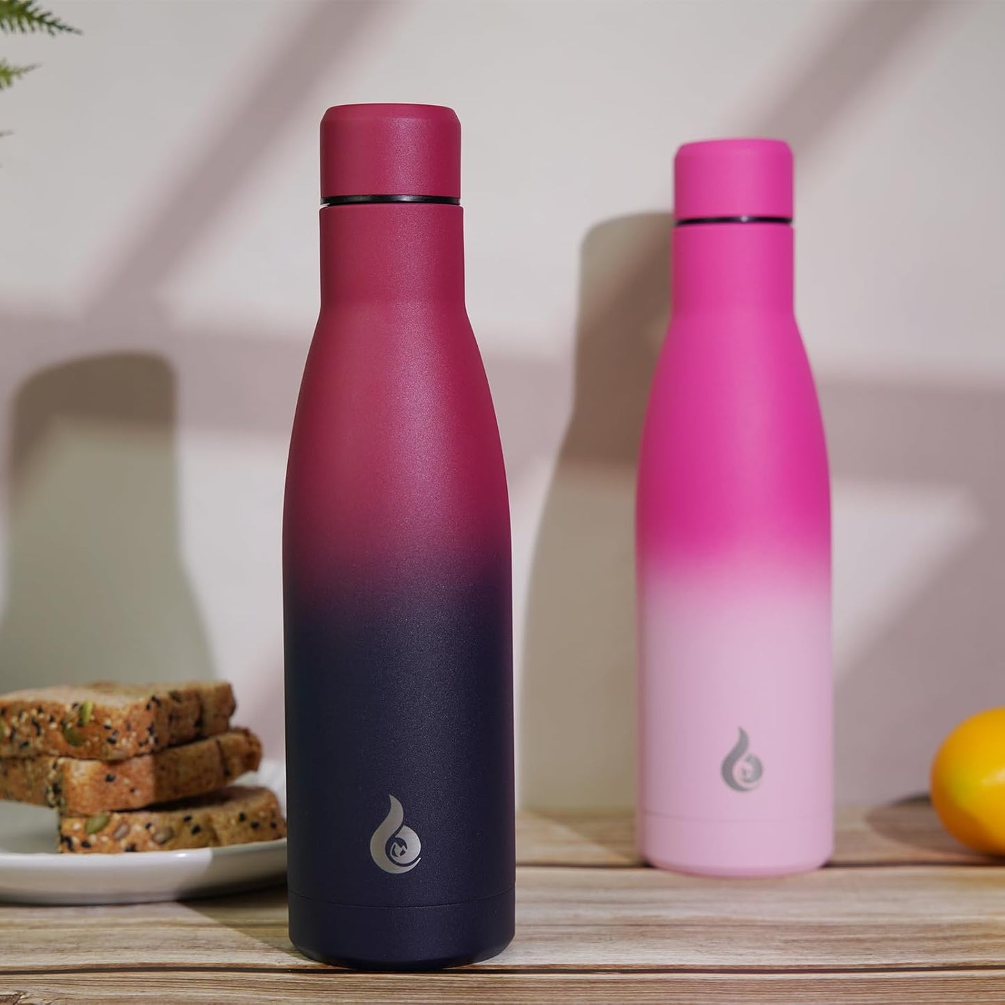 BJPKPK Insulated Water Bottle 12oz Small Stainless Steel Water Bottles Reusable Metal Thermal Keep Cold and Hot,Dreamy Purple - Colors B