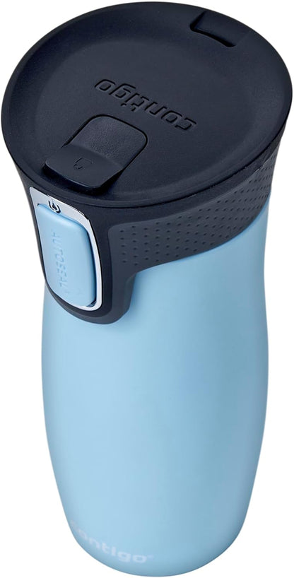Contigo West Loop Autoseal Travel Mug, Stainless Steel Thermal Mug, Vacuum Flask, Leakproof Tumbler, Coffee Mug with BPA-Free Easy-Clean Lid