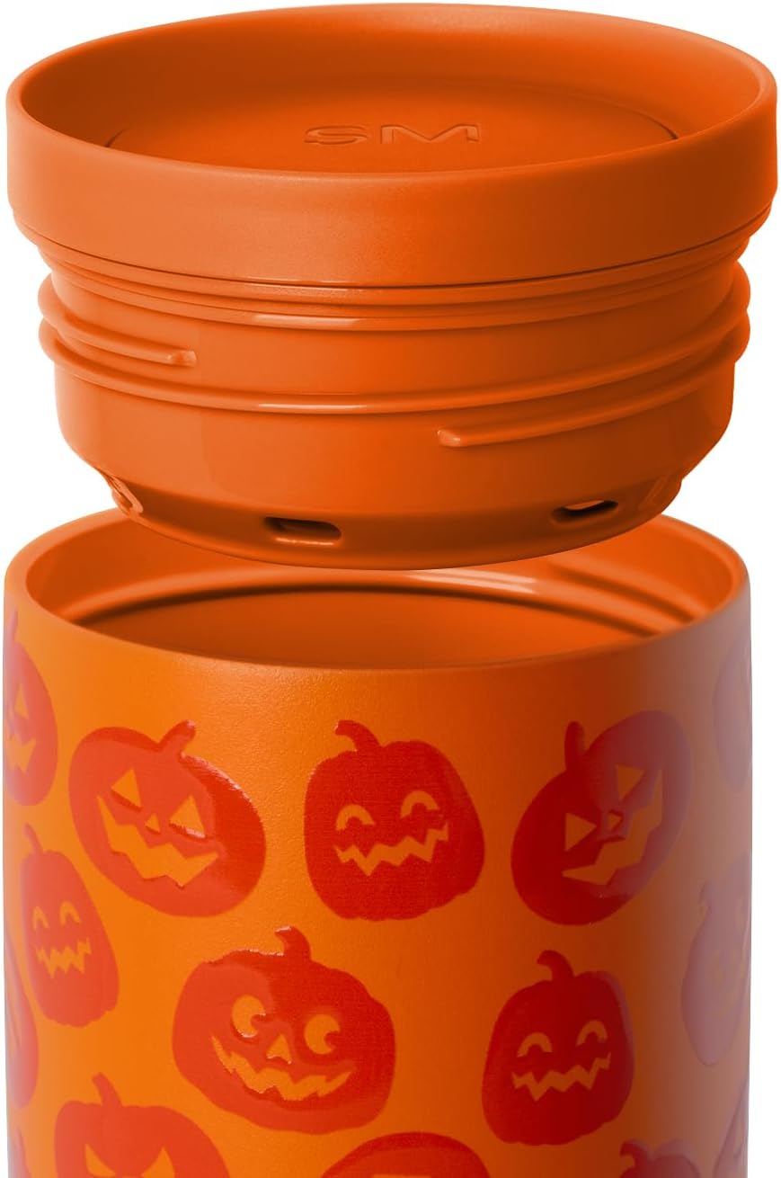 Simple Modern Halloween Signature Voyager | 16oz Travel Coffee Mug Tumbler with 360° Lid | Gifts for Women Men | Ceramic-Lined Insulated Stainless Steel Cold Brew Iced Coffee Cup | Spooky Mix