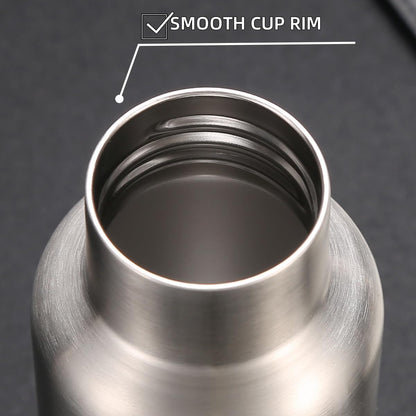 Vacuum Insulated Stainless Steel Water Bottle Insulated Water Bottle Wide Mouth Insulated Metal Bottle for Cold Drinks I BPA-Free Bottle for Travel (17oz)