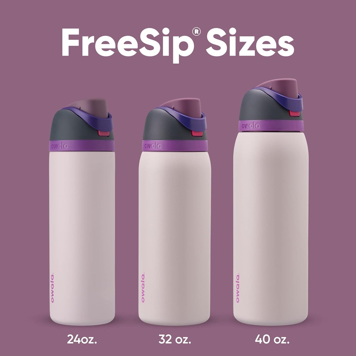 Owala FreeSip Insulated Stainless Steel Water Bottle with Straw, BPA-Free Sports Water Bottle, Great for Travel, 32 Oz, Denim