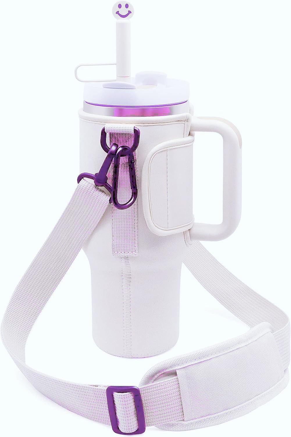 Silicone Straw Covers Cap Compatible with Stanley Cup 30 40 oz-Dust-Proof Reusable Straw Cover for Tumblers and Water Bottles