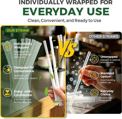 24 oz Clear Plastic Cups with Lids and Straws