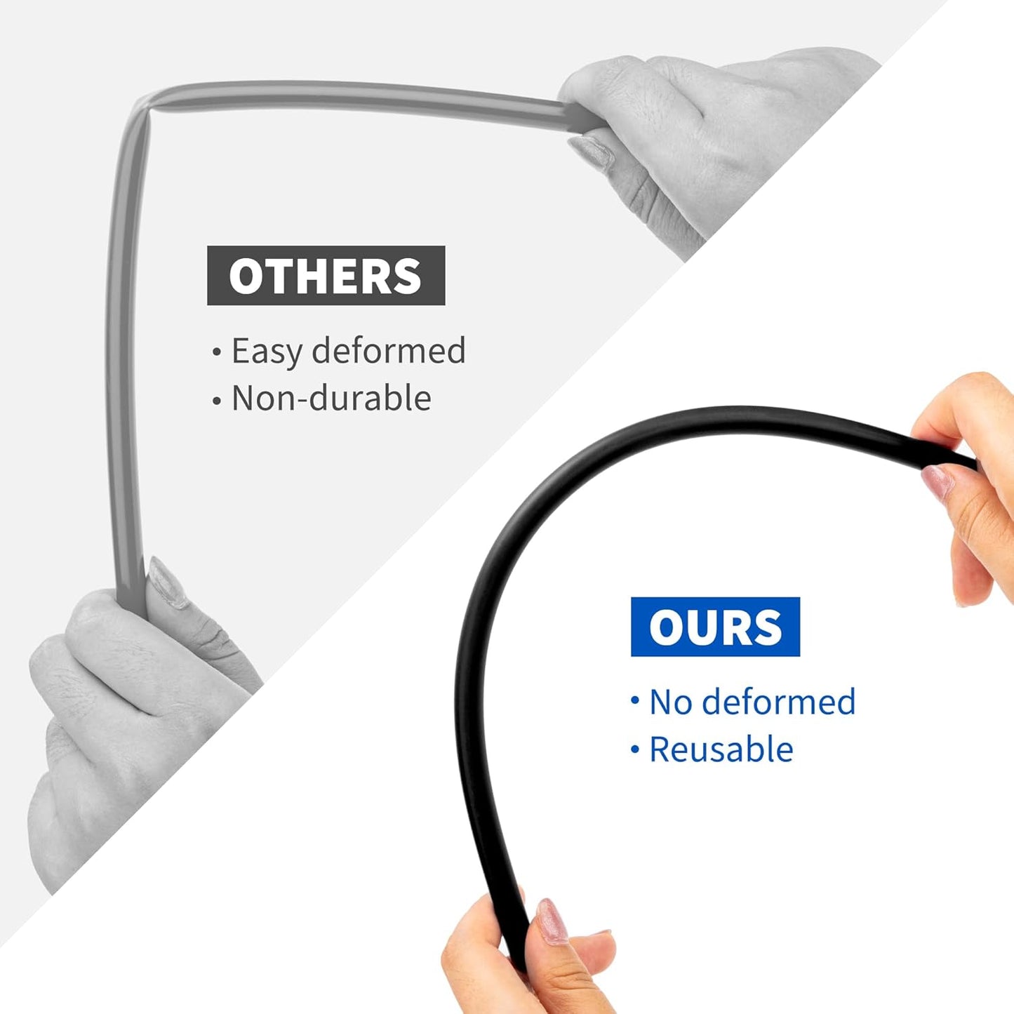 Reusable Silicone Straws for Stanley/Simple Modern 40 oz Tumbler, 12.2 Inch Extra Large Rubber Drinking Straws for 20/30/40/50/64 oz Tumbler, Cleaning Brush