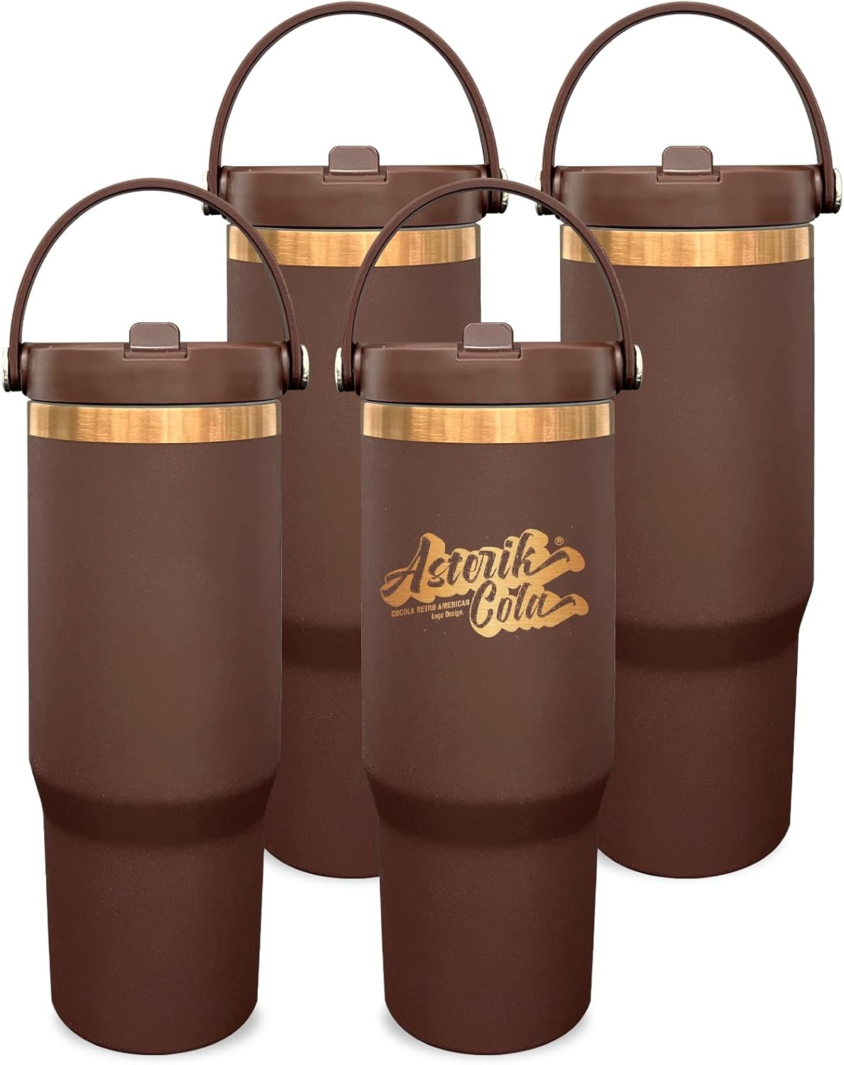 30 oz Tumbler Bulk with Handle and Straw, Vacuum Insulated Tumblers with Flip Straw and Top Handle, Leakproof Powder Coated Tumbler, Stainless Steel Travel Mug for Coffee (Black, 1 Pack)