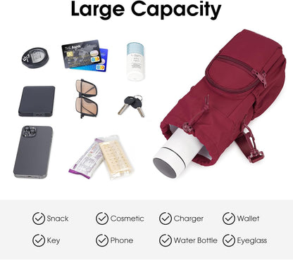 sportsnew Water Bottle Holder 40oz Crossbody Insulated Cup Sleeve Water Bottle Carrier Sling Bag with Phone Pocket, Walking