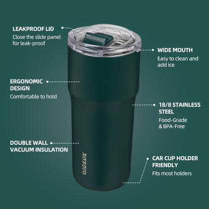 BJPKPK Insulated Tumbler,20oz Stainless Steel Tumbler with lid,Double Wall Travel Coffee Mug Thermal Cup,Keep Drinks Cold and Hot,Lavender