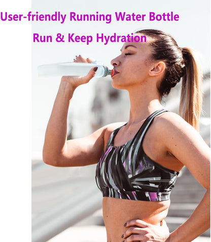 Running handheld Water Bottle Portable Lightweight Hydration Pro Squeeze Sport Water Bottle for Gyms, Running, Hiking, Outdoor