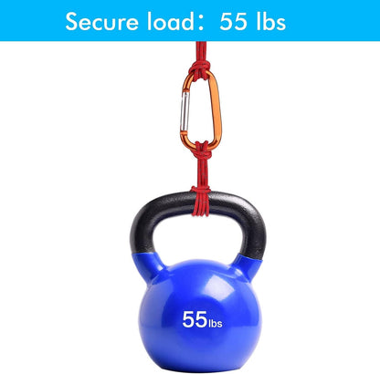 CampTek Carabiner Caribeaner Clip,3" Large Aluminum D Ring Shape Carabeaner with Keyring Keychain Hook