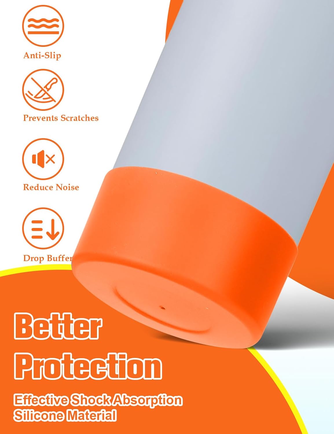 Mity rain 2PCS Silicone Boot for Owala Water Bottle 24 oz 32 oz, Anti-Slip Protective Sleeve Bottom Bumper Protector for FreeSip Stainless Steel Water Bottles Accessories