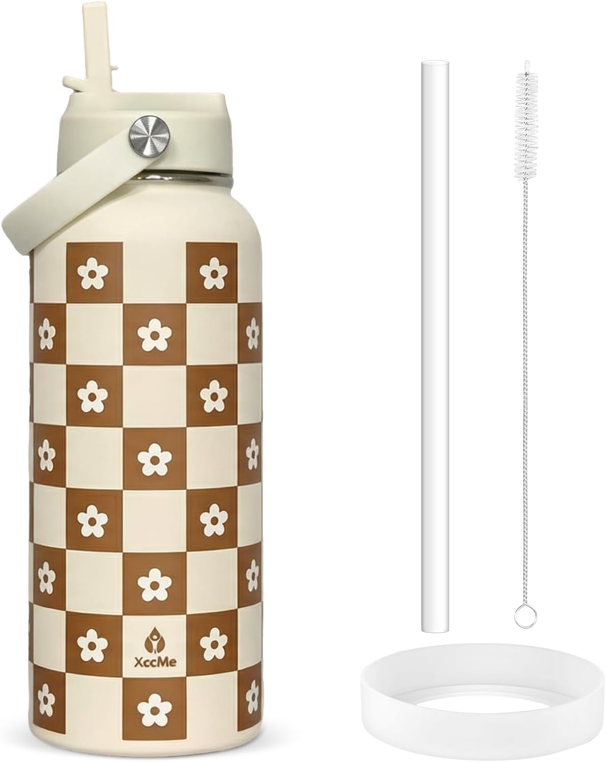 32oz Pickleball Insulated Water Bottle with Lid,Stainless Steel Water Bottl with Flip Straw and Handle,Gifts for Pickleball Players, Pickleball Lovers,Women Girls,Leak Proof Water Bottle