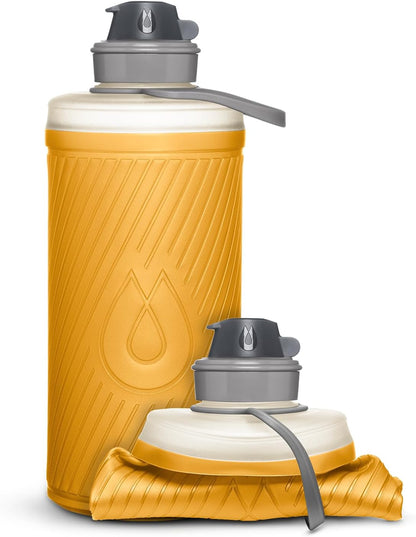 HydraPak Flux - Collapsible Backpacking Water Bottle (750ml, 1L, 1.5L) - BPA Free, Ultra Light, Spill-Proof Twist Cap
