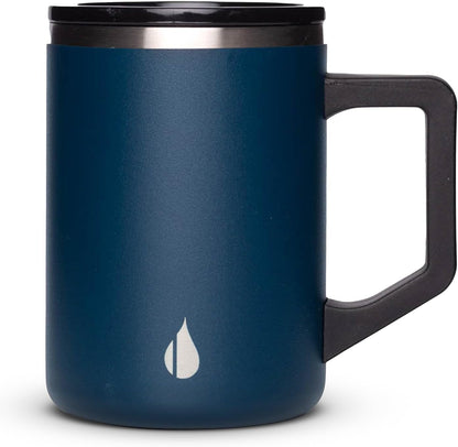 Elemental Insulated Coffee Mug - Triple-Wall Stainless Steel Summit Travel Cup for Hot and Cold Drinks - Thermal Coffee Mug with Lid and Handle for Camping, Office & Travel 16oz - Rainbow Speckle