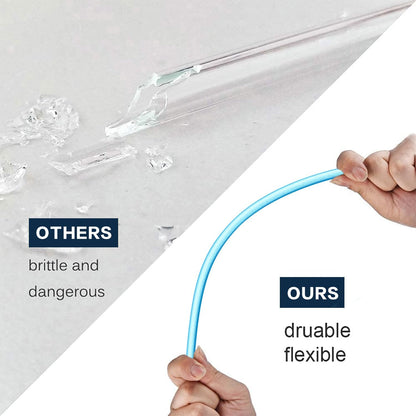 Replacement Straw Compatible with Stanley 40 oz 30 oz Cup Tumbler, 6 Pack Reusable Straw with Cleaning Brush, Plastic, Clear
