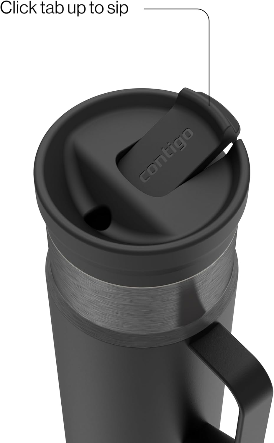 Contigo SnapSeal 30 oz Stainless Steel Vacuum-Insulated Tumbler with Handle & Reusable Straw, Leakproof AutoClose Lid, Cup Holder Friendly, BPA-Free & Lead-Free, Dishwasher Safe