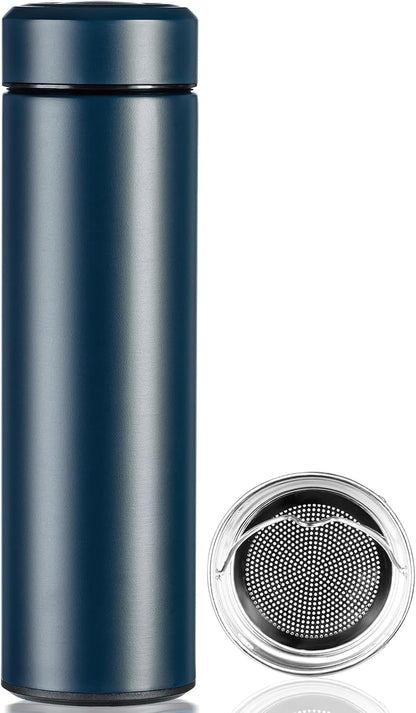 PARACITY Insulated Water Bottle,15 oz Stainless Steel Thermo, Double Wall Vacuum Water Bottle, Metal Water Bottle Keeps Hot for 12 Hrs, Cold for 24 Hrs, for Coffee, Drinks