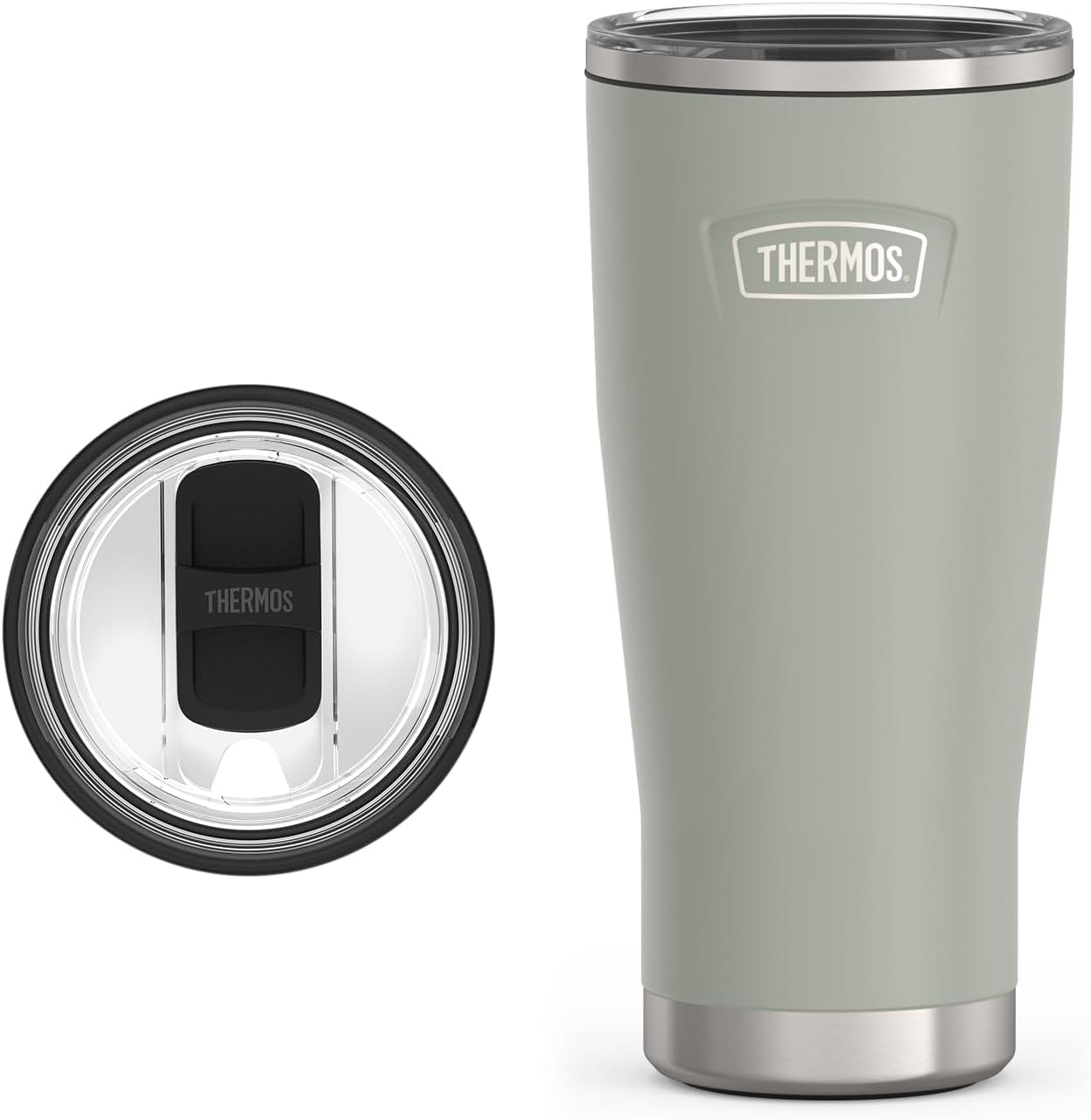THERMOS ICON SERIES, Stainless Steel Tumbler with Slide Lock, 18 Ounce, Mystic Navy