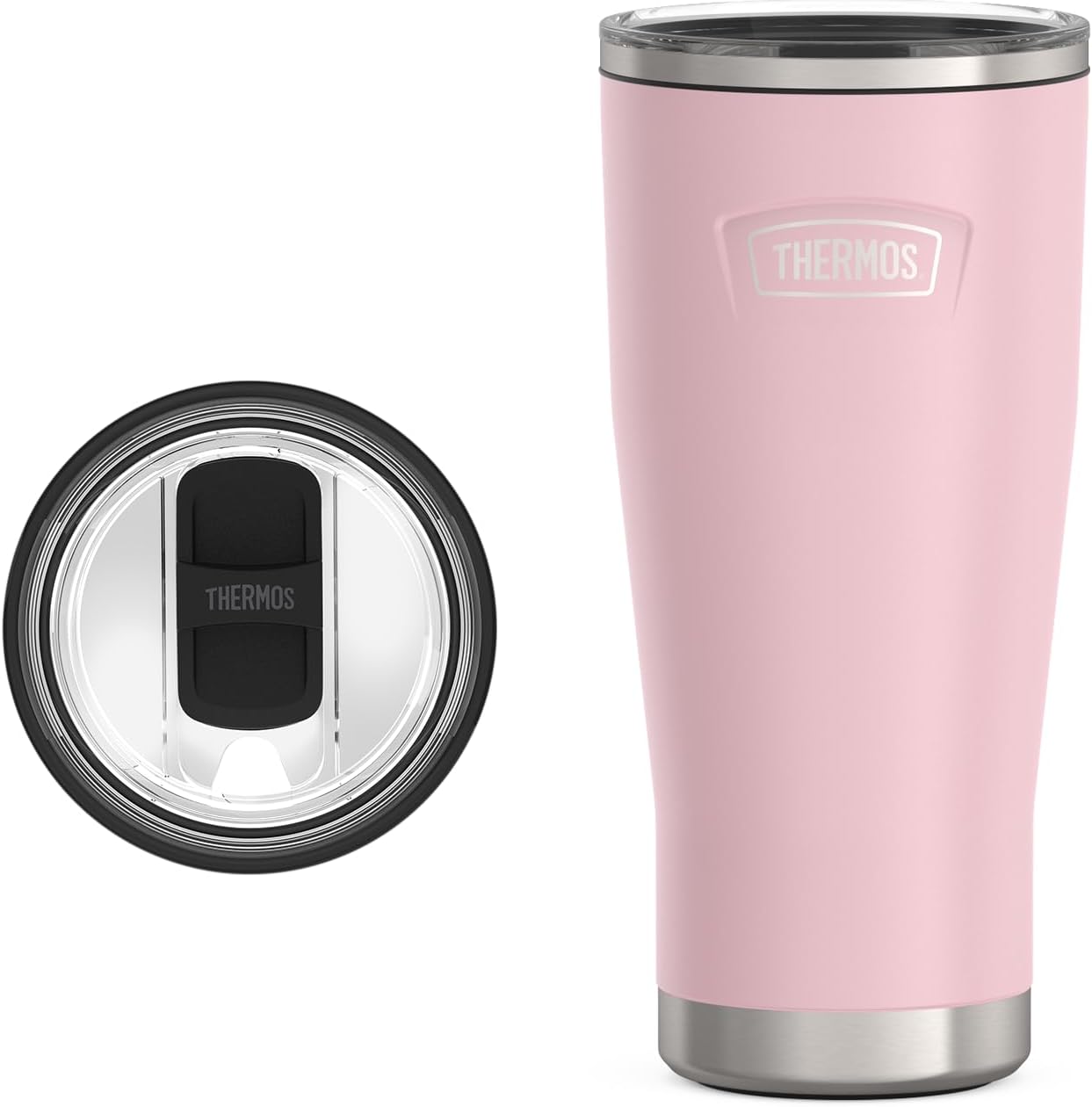 THERMOS ICON SERIES, Stainless Steel Tumbler with Slide Lock, 18 Ounce, Mystic Navy