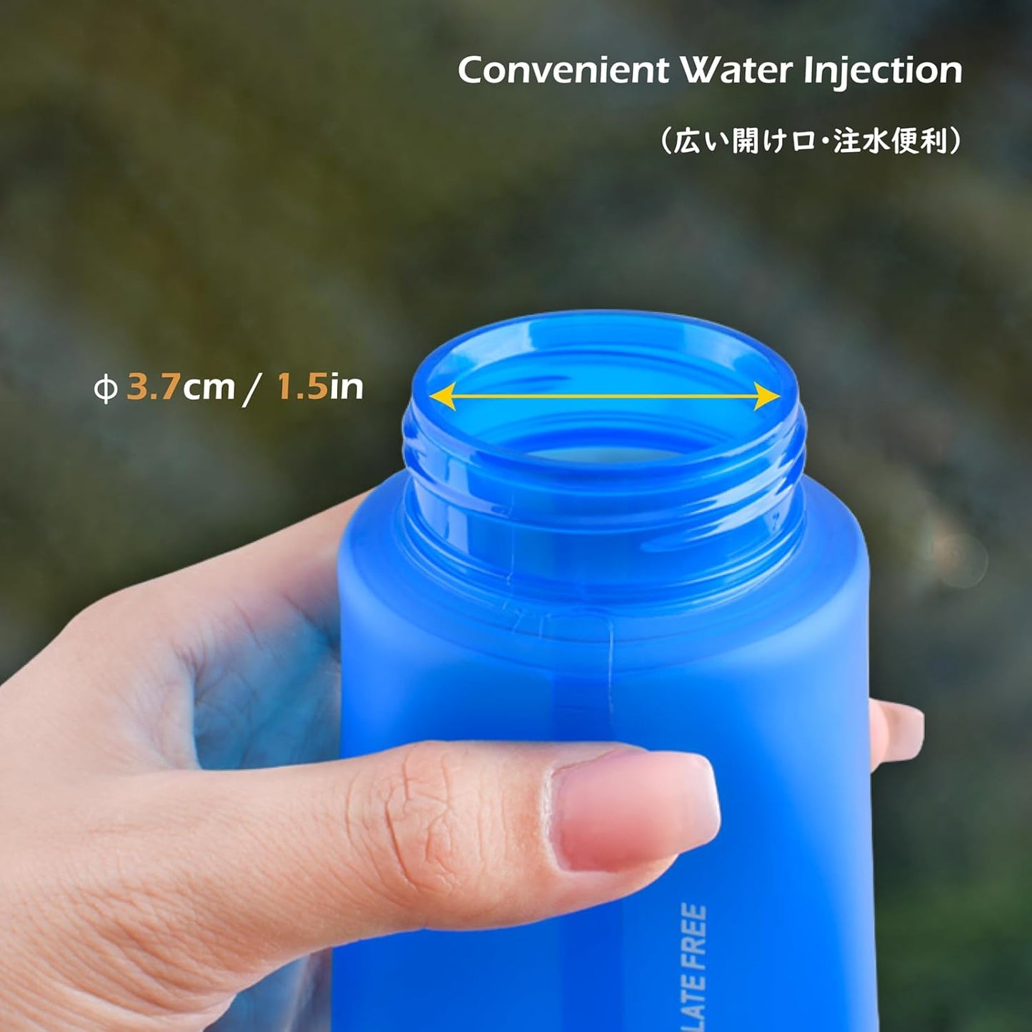TRIWONDER Handheld Water Bottle for Running, Quick Grip Chill 17 oz Handheld Soft Water Bottle with Hand Strap Hydration Pack, BPA Sport Soft Flask (Blue)