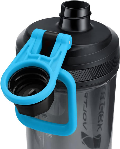 VOLTRX Electric Protein Shaker Bottle - USB Rechargeable Mixer Cup for Shakes and Meal Replacements, BPA-Free Tritan, 20oz