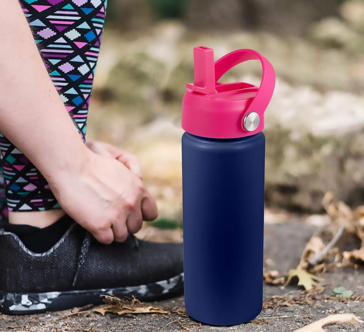 RRegeny Straw Lid for Hydro Flask Wide Mouth 32 40 oz, Lids with Flexible Handle compatible with HydroFlask, Replacement Sports Flex Cap Wide Mouth Top