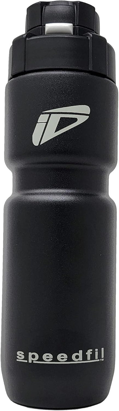 Speedfil Speedflask 21oz. Vacuum Insulated Stainless Steel Cycling Sports Water Bottle with NEW Bounce Back Lid 2.0 (Silver)