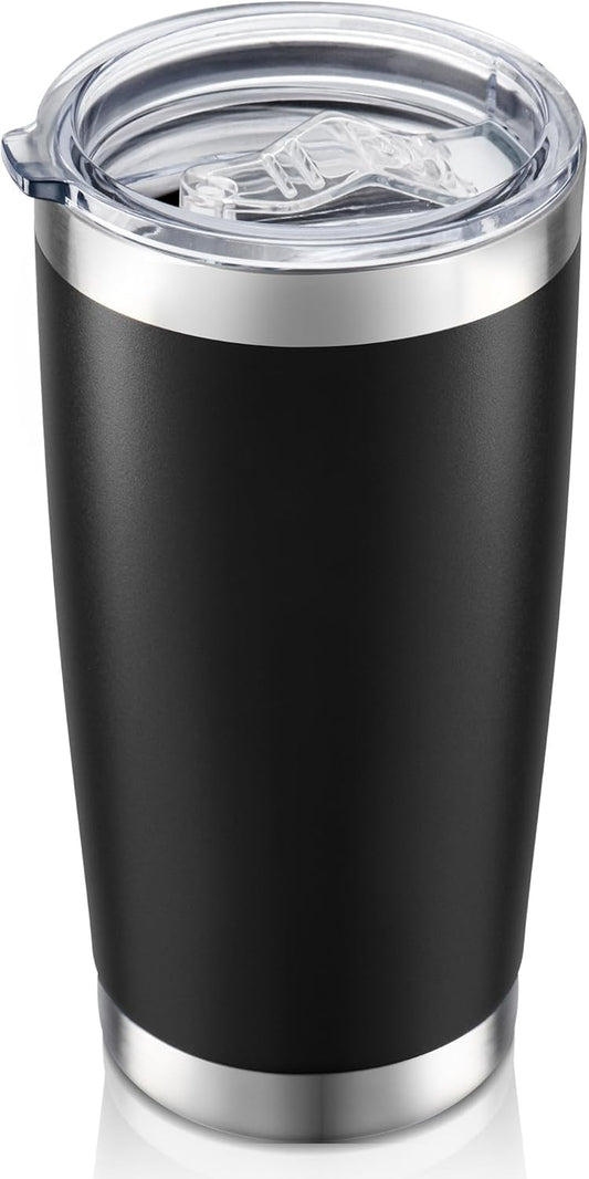 20 oz Tumbler with Lid Stainless Steel Insulated Tumblers Double Wall Vacuum Coffee Mug Powder Coated Tumbler Cups for Cold and Hot Drinks, Tropical Pink, 1 pack