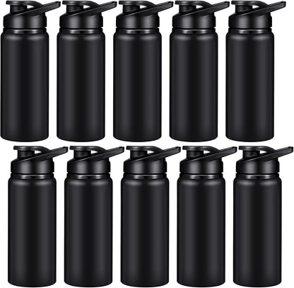 CHENGU Water Bottle Bulk 20 oz Aluminum Reusable Bottles Lightweight Snap Lid Water Cups Easy Carry Leak Proof Travel Tumbler for Gym Sports Camping Hiking Fishing