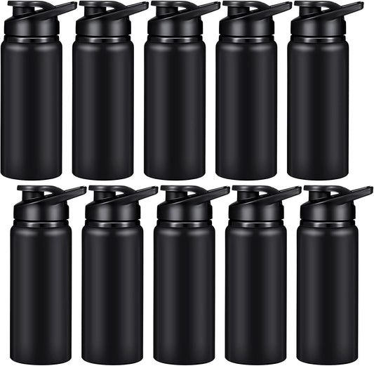 CHENGU Water Bottle Bulk 20 oz Aluminum Reusable Bottles Lightweight Snap Lid Water Cups Easy Carry Leak Proof Travel Tumbler for Gym Sports Camping Hiking Fishing