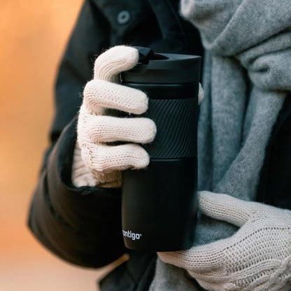 Contigo Byron Snapseal Travel Mug, Stainless Steel Thermal mug, vacuum flask, leakproof tumbler, coffee mug with BPA free Easy-Clean Lid, 470 ml, Vivacious
