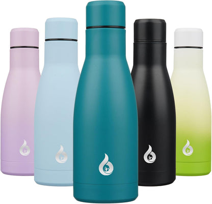 BJPKPK Insulated Water Bottle 12oz Small Stainless Steel Water Bottles Reusable Metal Thermal Keep Cold and Hot,Dreamy Purple - Colors A