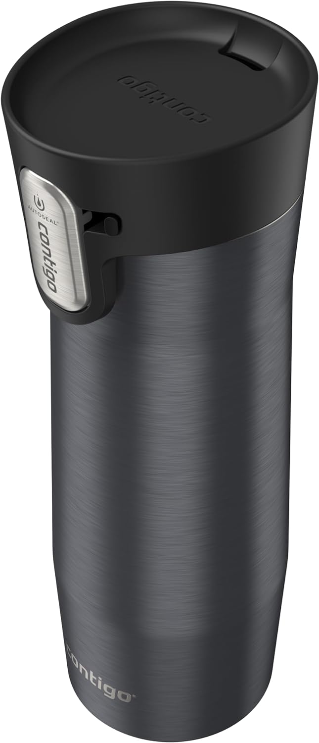 Contigo AUTOSEAL West Loop Vacuum-Insulated Stainless Steel Travel Mug with Easy-Clean Lid 12 oz Blueberry