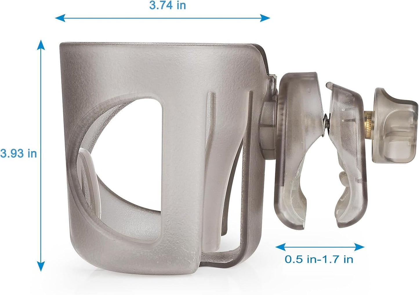 Accmor Stroller Cup Holder, Universal Cup Holder for Walker Wheelchair Bike, 360° Rotatable Stroller Cup Holder Attachment Accessories for Walker, Wheelchair, Scooter