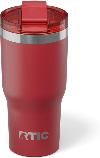 RTIC 20oz Essential Tumbler with Lid, Ceramic Lined, Insulated, Stainless Steel, Metal, Double Wall Vacuum-Insulation, Travel Cup for Iced Coffee, Tea, Hot and Cold Drink, Graphite