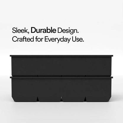 Ice Cube Molds – 2-Pack Silicone Trays for 8 Large Square Cubes – Slow-Melt Ice for Whiskey, Cocktails, Coffee & More