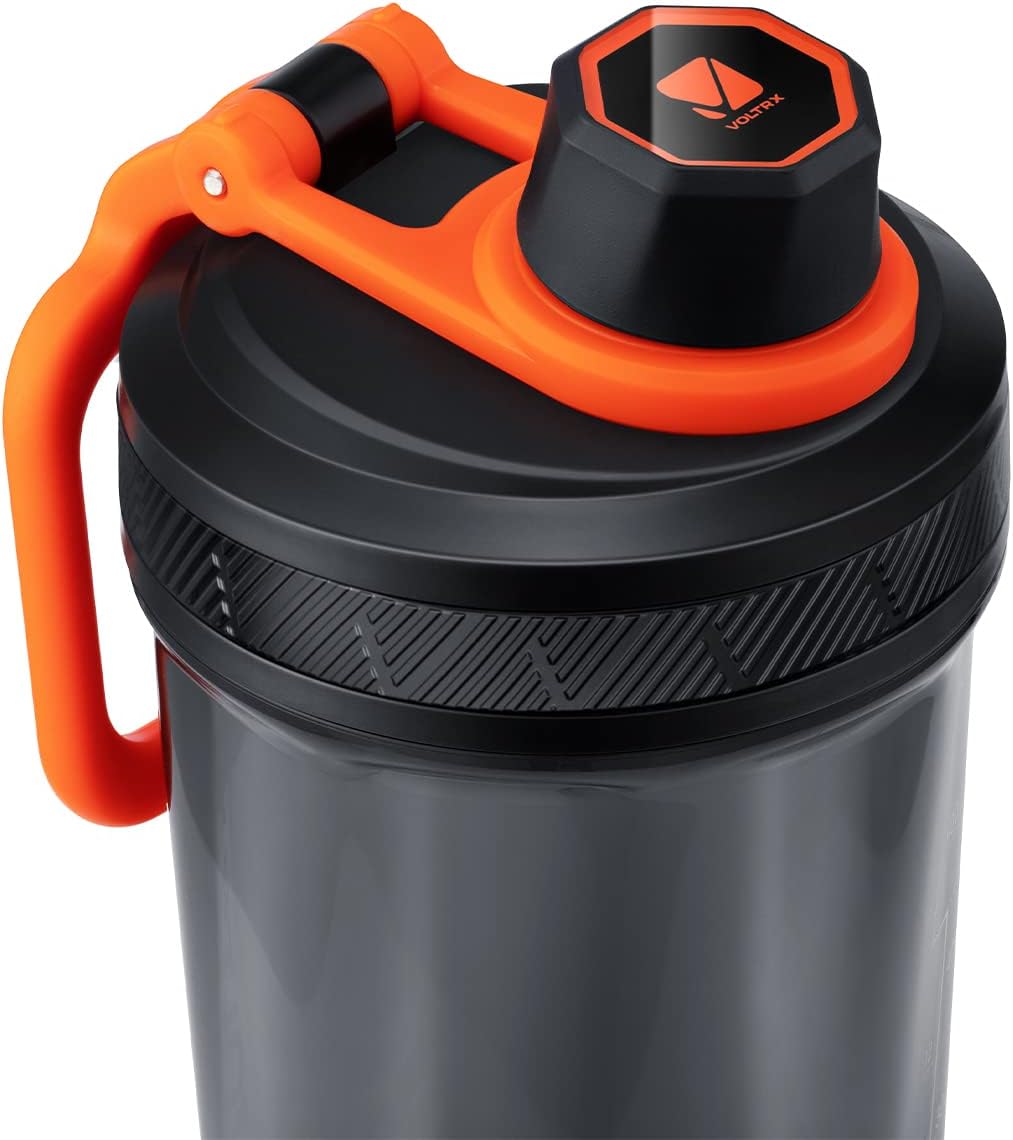 VOLTRX Electric Protein Shaker Bottle - USB Rechargeable Mixer Cup for Shakes and Meal Replacements, BPA-Free Tritan, 20oz