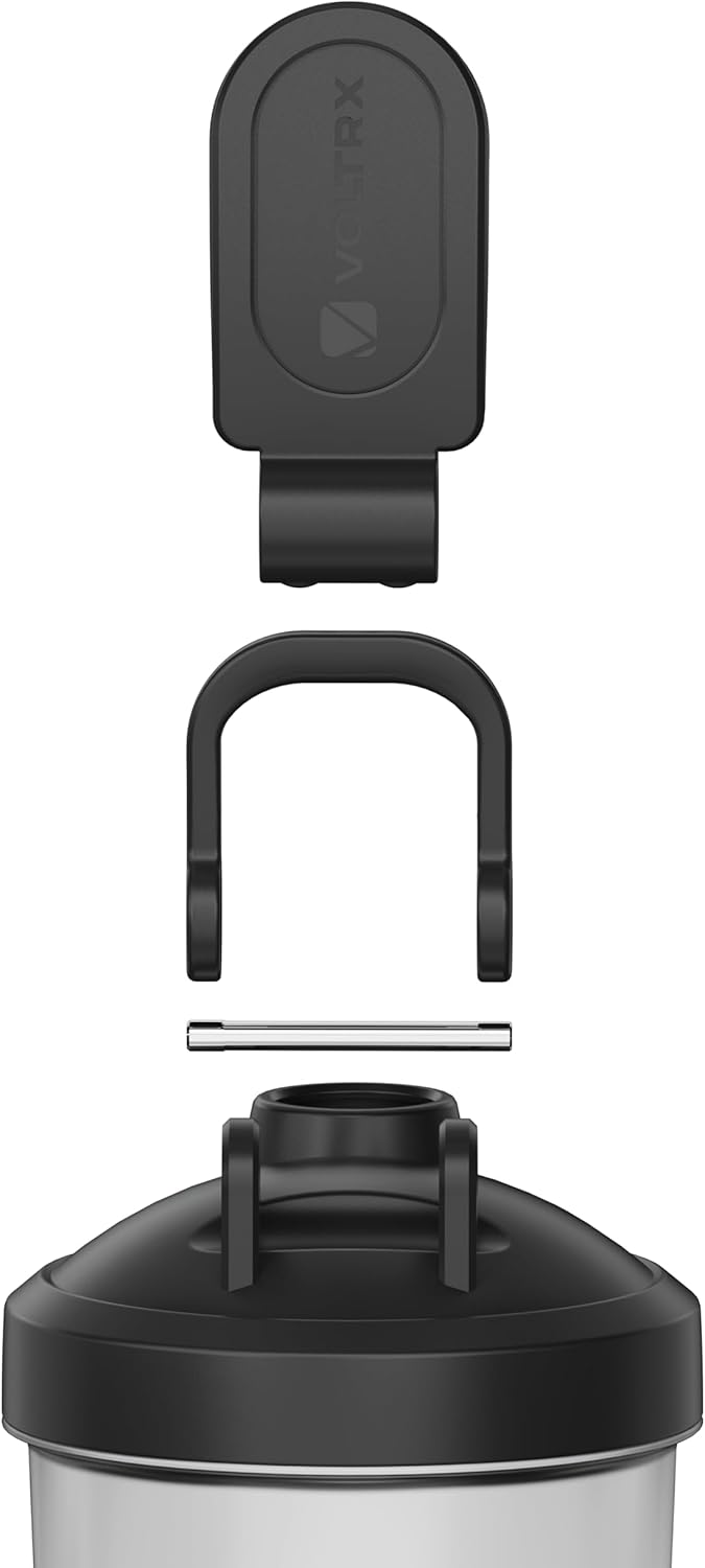 VOLTRX Premium Electric Protein Shaker Bottle, Made with Tritan - BPA Free - 24 oz Vortex Portable Mixer Cup/USB Rechargeable Shaker Cups for Protein Shakes