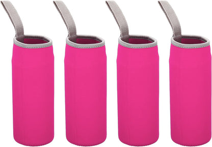 PATIKIL Water Bottle Sleeves, Neoprene Insulated Bottle Bag Holder Carrier Pouch with Finger Strap