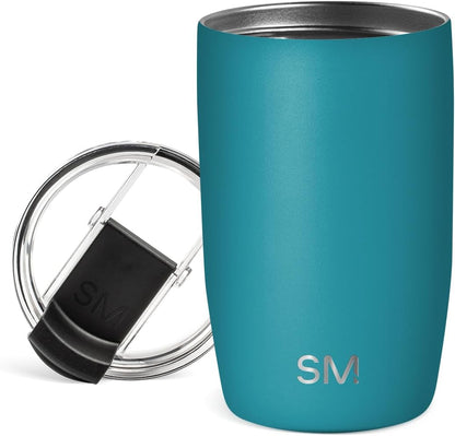 Simple Modern Voyager Tumbler with Flip Lid | Travel Coffee Mug | Insulated Stainless Steel Cold Brew Iced or Hot Coffee Cup | Gifts for Women Men Her Him | 16oz, Almond Birch