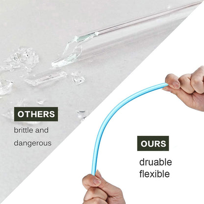 Replacement Straw Compatible with Stanley 40 oz 30 oz Cup Tumbler, 6 Pack Reusable Straw with Cleaning Brush, Plastic, Clear