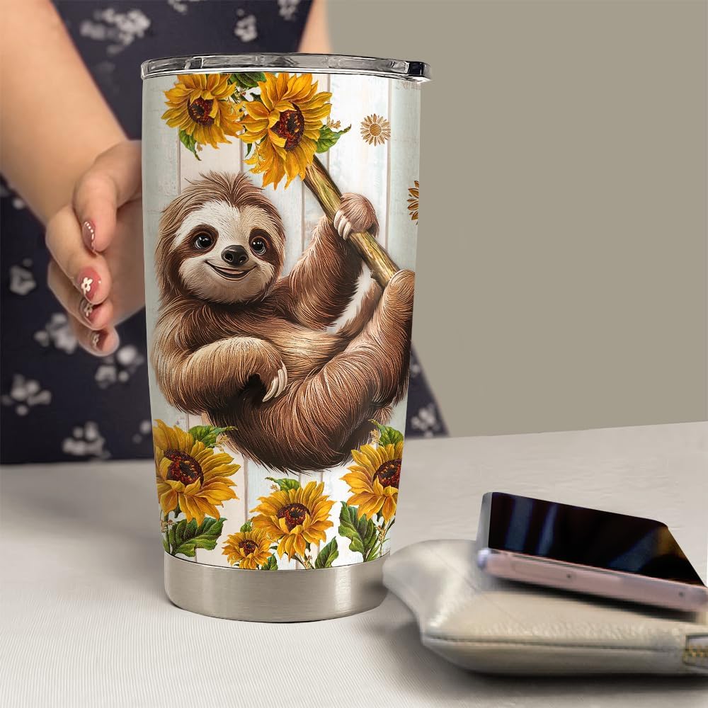 SANDJEST Pickleball Tumbler 20oz, Stainless Steel Travel Cup with Lid, Insulated Coffee Mug, Pickleballs Gifts for Women Girls Friends Sisters Players on Birthday Christmas