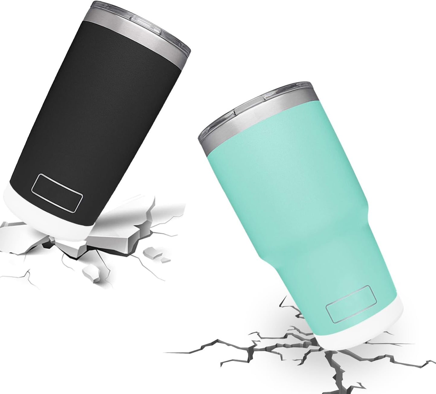 Silicone Boot Sleeve for YETI Tumbler 30 oz, 20 oz - Safer Protection and Less Noise for Yeti Coffee Mug Cup 20oz 30 oz - Dishwasher Safe