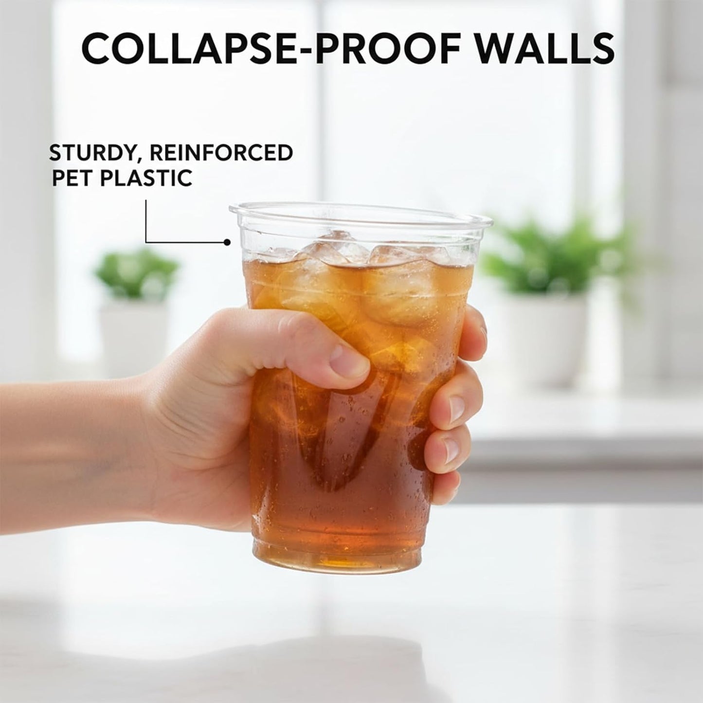 16 OZ Plastic Cups with Lids and Straws, 25 Clear Disposable Coffee Cups With Lids 16 OZ Disposable Cold Brew Cup for Parfait, Bubble Tea, Smoothies